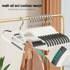 Combo 20 móc treo quần áo GONHOUSE chống trượt, xoay 360 đa năng, nhựa cao cấp bền bì - Giá chỉ 44.000₫ 4