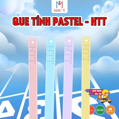 Combo 20 Que Tính Pastel - HTT 4 Màu, Giá chỉ 12.000đ, Tô màu tươi sáng