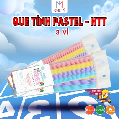 Combo 20 Que Tính Pastel - HTT 4 Màu, Giá chỉ 12.000đ, Tô màu tươi sáng 4 Combo 20 Que Tính Pastel - HTT 4 Màu, Giá chỉ 12.000đ, Tô màu tươi sáng 4
