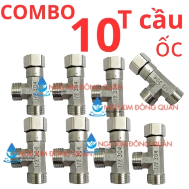 Combo 20 T cầu ốc động + 10 và 5, T cầu ốc ren 21 - Lắp dây xịt, chia nước vệ sinh, bồn cầu, chỉ 105.900 VND 3