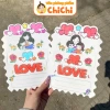 Combo 20 thiệp gấp 3D tô màu handmade cho bé quà tặng 20/10 20/11 8/3 giá chỉ 17.500 VND