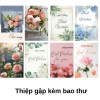 Combo 20 thiệp gập 8/3 20/11 20/10 Best Wishes dày cứng cáp 10x15 cm kèm phong bì 3