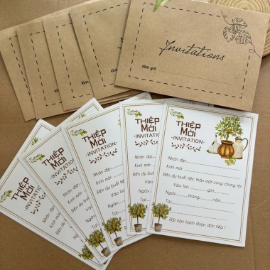 Combo 20 Thiệp mời sinh nhật Vintage - Thiệp Kraft cổ điển, giá ưu đãi 64.000₫ 3 Combo 20 Thiệp mời sinh nhật Vintage - Thiệp Kraft cổ điển, giá ưu đãi 64.000₫ 3