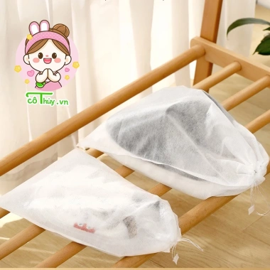Combo 20 Túi Đựng Giày Dép, Quần Áo Dùng 1 Lần, Dây Rút Tiện Du Lịch - 18.000 VND