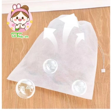 Combo 20 Túi Đựng Giày Dép, Quần Áo Dùng 1 Lần, Dây Rút Tiện Du Lịch - 18.000 VND