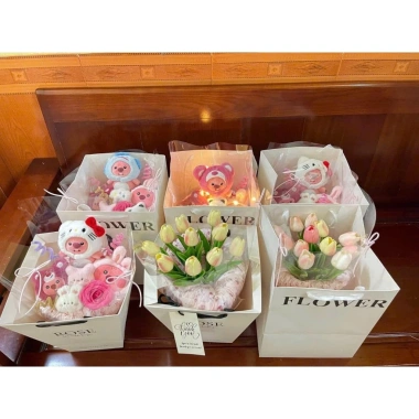 Combo 20 Túi Rose Đựng Hoa H4 H5 - Quà Sang Trọng, Lịch Sự, Giá Ưu Đãi 150k