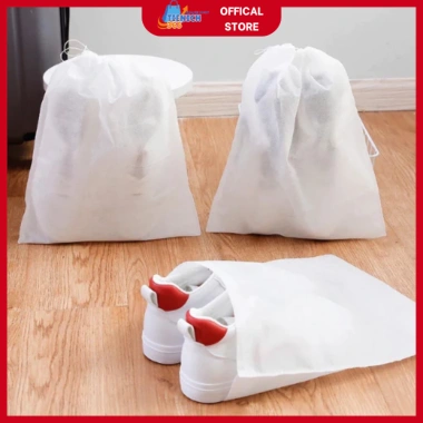 Combo 20 Túi Vải Đựng Giày Dép Dây Rút 30x37cm Tiện Lợi Giá 15.000 VND