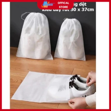 Combo 20 Túi Vải Đựng Giày Dép Dây Rút 30x37cm Tiện Lợi Giá 15.000 VND