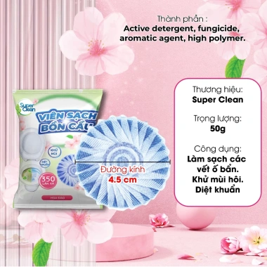 Combo 20 Viên Sạch + 4 Viên và 1 Chai Sạch Bồn Cầu Super Clean - Giảm giá MPS 5