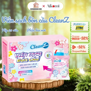 Combo 20 viên thả bồn cầu CleanZ giảm mảng bám diệt khuẩn khử mùi hôi 99.000 VND 2