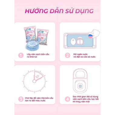 Combo 20 viên thả bồn cầu CleanZ giảm mảng bám diệt khuẩn khử mùi hôi 99.000 VND 5