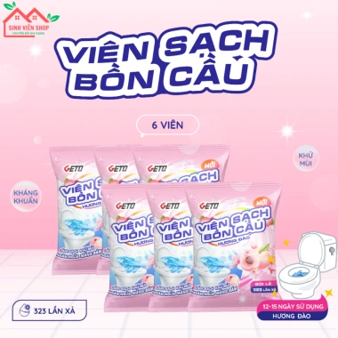 Combo 20 Viên Thả Bồn Cầu GETO - Diệt khuẩn thơm mát tẩy mảng bám khử mùi lâu