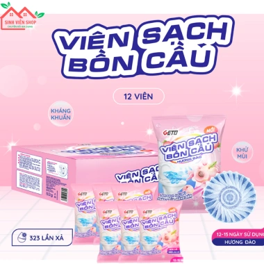 Combo 20 Viên Thả Bồn Cầu GETO - Diệt khuẩn thơm mát tẩy mảng bám khử mùi lâu