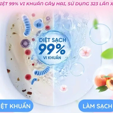 Combo 20 viên thả bồn cầu GETO - Khử mùi, tẩy sạch, chai xanh thơm mát, đặt toilet chỉ 82.000₫