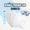 Combo 200 khẩu trang 5D DIMICO, 3 lớp kháng khuẩn, 100% chống bụi nắng và UV 5