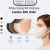 Combo 200 khẩu trang 9A UNICARE chống nắng 5 lớp dày dặn, che kín mặt - 219k