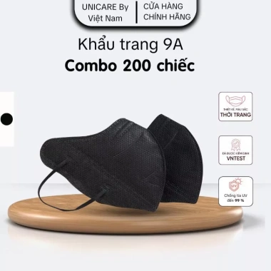 Combo 200 khẩu trang 9A UNICARE chống nắng 5 lớp dày dặn, che kín mặt - 219k 9 Combo 200 khẩu trang 9A UNICARE chống nắng 5 lớp dày dặn, che kín mặt - 219k 9