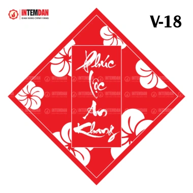 Combo 200 tem Tết Vinh Liên - Dán lọ hạt, dưa, bánh chưng - Hình vuông, 60.000đ