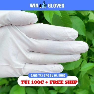 Combo 200 Túi + Găng Tay Cao Su Trắng Nitrile Chuyên Dụng - Giá 180.000₫ 3