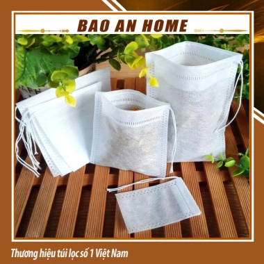 Combo 200 túi lọc trà thảo dược không dệt dây rút đa kích thước, giá sỉ 30.000₫ 2 Combo 200 túi lọc trà thảo dược không dệt dây rút đa kích thước, giá sỉ 30.000₫ 2