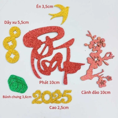 Combo 2.026 Chữ Dán Thư Pháp + Phụ Kiện Dán Dưa Dừa Bưởi Trang Trí Tết Giá 18k 2 Combo 2.026 Chữ Dán Thư Pháp + Phụ Kiện Dán Dưa Dừa Bưởi Trang Trí Tết Giá 18k 2