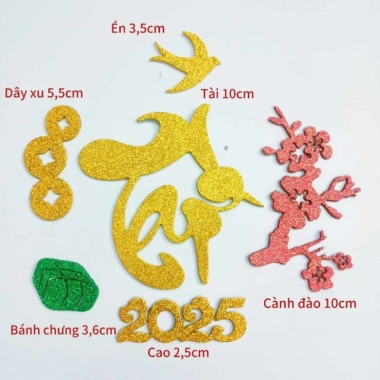 Combo 2.026 Chữ Dán Thư Pháp + Phụ Kiện Dán Dưa Dừa Bưởi Trang Trí Tết Giá 18k 3 Combo 2.026 Chữ Dán Thư Pháp + Phụ Kiện Dán Dưa Dừa Bưởi Trang Trí Tết Giá 18k 3