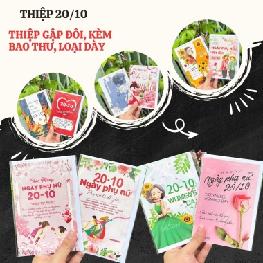 Combo 20thiep Thiệp 20/10 20/11 8/3 Best Wishes dày cứng gập 10x15 cm kèm phong bì Giá 24.000₫ 2 Combo 20thiep Thiệp 20/10 20/11 8/3 Best Wishes dày cứng gập 10x15 cm kèm phong bì Giá 24.000₫ 2