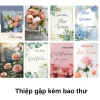 Combo 20thiep Thiệp 20/10 20/11 8/3 Best Wishes dày cứng gập 10x15 cm kèm phong bì Giá 24.000₫ 5