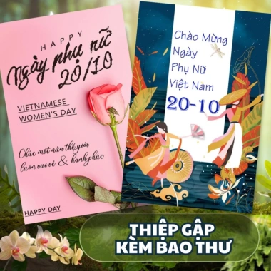 Combo 20thiep Thiệp 20/10 20/11 8/3 Best Wishes dày cứng gập 10x15 cm kèm phong bì Giá 24.000₫ 6 Combo 20thiep Thiệp 20/10 20/11 8/3 Best Wishes dày cứng gập 10x15 cm kèm phong bì Giá 24.000₫ 6