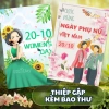 Combo 20thiep Thiệp 20/10 20/11 8/3 Best Wishes dày cứng gập 10x15 cm kèm phong bì Giá 24.000₫ 8
