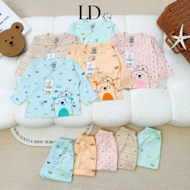 Combo 2/3/5 Bộ Dài Trơn Khuy Cài Chéo Thu-Đông Quảng Châu Dành Cho Bé Giá 85.500₫ 4