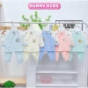 Combo 2/3/5 Bộ Sơ Sinh Khuy Cài Chéo 5 Màu Pha Cho Bé Trai và Bé Gái 99.000