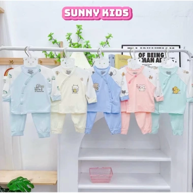 Combo 2/3/5 Bộ Sơ Sinh Khuy Cài Chéo 5 Màu Pha Cho Bé Trai và Bé Gái 99.000