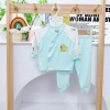 Combo 2/3/5 Bộ Sơ Sinh Khuy Cài Chéo 5 Màu Pha Cho Bé Trai và Bé Gái 99.000 6
