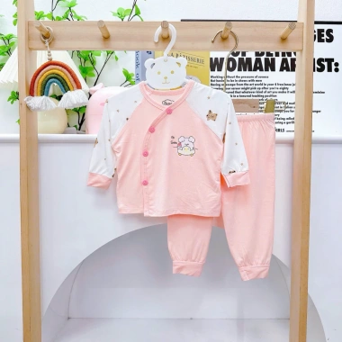 Combo 2/3/5 Bộ Sơ Sinh Khuy Cài Chéo 5 Màu Pha Cho Bé Trai và Bé Gái 99.000