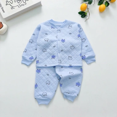 Combo 2/3/5 Bộ Xốp Dài Tay Trần Bông 5 Màu Dành Cho Bé Trai & Bé Gái Giá 81.926₫