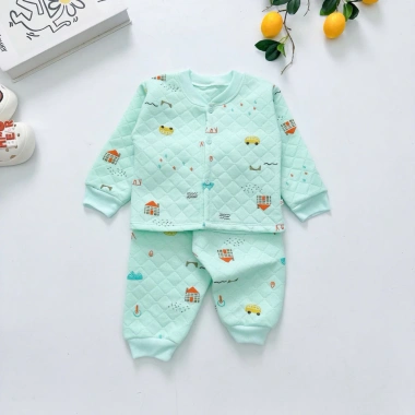 Combo 2/3/5 Bộ Xốp Dài Tay Trần Bông 5 Màu Dành Cho Bé Trai & Bé Gái Giá 81.926₫
