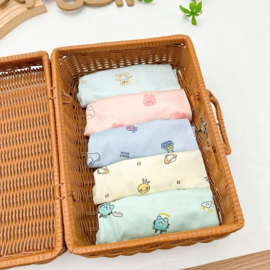 Combo 2/3/5 Quần Đùi Thun Lạnh 5 Màu In Hoạ Tiết Thoáng Mát Thoải Mái Bé 49.500 VND
