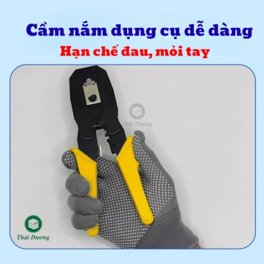 Combo 24 đôi bao tay lao động gai chống nước, thoải mái - dùng cho vườn, hồ, sửa chữa, 69.000₫
