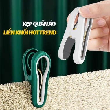 Combo 24 móc kẹp đa năng liền khối hình giọt nước, chống trơn trượt, nhựa cao cấp CozyHome - Giá chỉ 64.000₫