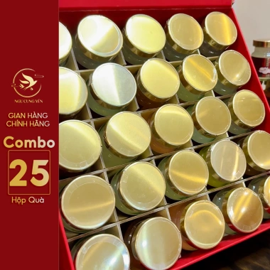 Combo 25 hũ yến tươi chưng sẵn - Tổ yến sào Ngự Cung Yến - Quà sức khỏe cho bố mẹ - Giá ưu đãi 1.610.400 VND 2 Combo 25 hũ yến tươi chưng sẵn - Tổ yến sào Ngự Cung Yến - Quà sức khỏe cho bố mẹ - Giá ưu đãi 1.610.400 VND 2