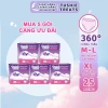 Combo 25 miếng băng vệ sinh dạng quần Tushie Treats size M-2XL - mềm mịn, không cộm, không lộ viền, giá ưu đãi 182.500