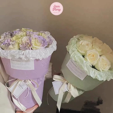 Combo 2/5 Tờ Giấy Mếch Nến Ánh Ngọc 50x70cm Lót Bó Hoa Sam Flory - Giá 11.400₫ 8