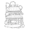 Combo 25 Tranh Tô Màu House giấy dày, in sắc nét M72 - Giá chỉ 14.000đ 4