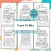 Combo 25 Tranh Tô Màu House giấy dày, in sắc nét M72 - Giá chỉ 14.000đ 6