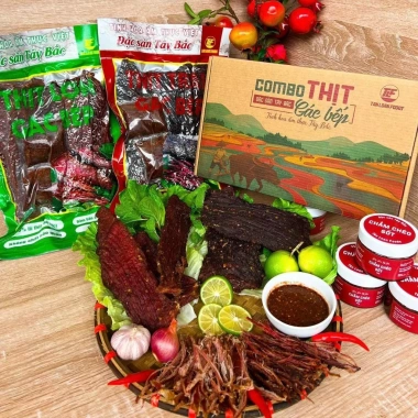 ComBo 250g Trâu + 250g Lợn Gác Bếp Tân Loan Foods - Chỉ 345.000đ, thơm ngon