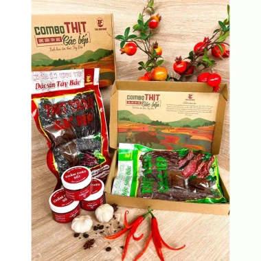 ComBo 250g Trâu + 250g Lợn Gác Bếp Tân Loan Foods - Chỉ 345.000đ, thơm ngon 2