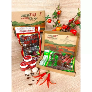 ComBo 250g Trâu + 250g Lợn Gác Bếp Tân Loan Foods - Chỉ 345.000đ, thơm ngon 5
