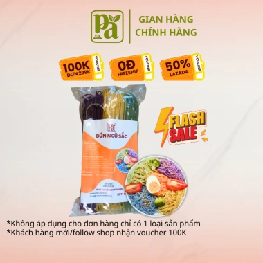 Combo 2kg Bún Ngũ Sắc Phú An 500g Cao Bằng, Kiêng Giảm Cân, Tặng 10 Viên Lương Khô - 320k