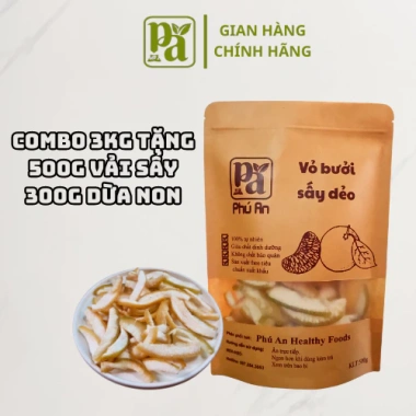 Combo 2kg Cam Sấy Dẻo Phú An - Trái Cây Thập Cẩm Mix XOÀI, Vỏ Bưởi, Chanh Dây, Mít - Giá 1.32 Triệu 8